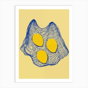 Lemons In A Net Art Print