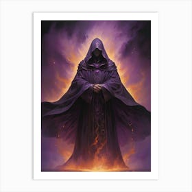 Wizard In Purple Art Print