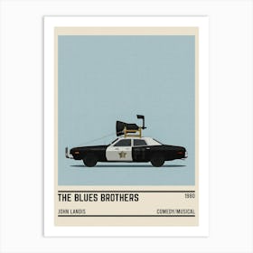 Blues Brothers Car Movie Art Print