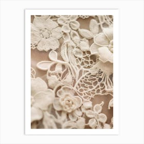 Close Up Of Lace 2 Art Print