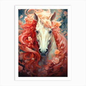 Horse With Red Hair 1 Art Print