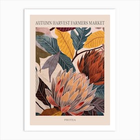 Fall Botanicals Protea 1 Poster Art Print