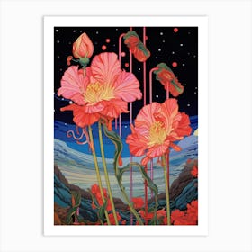 Surreal Tulip Illustration Art Print