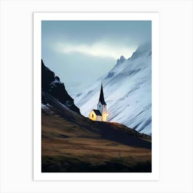 Church In The Mountains Art Print