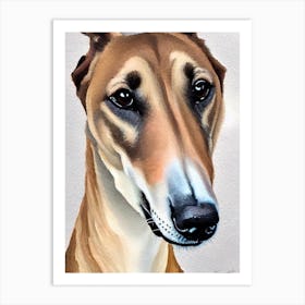 Greyhound 2 Watercolour Dog Art Print