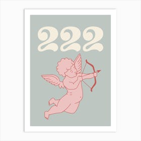 222 Angel Number Art Print