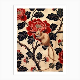 Chinese Lunar Year Of The Rat 2 Full William Morris Style Art Print