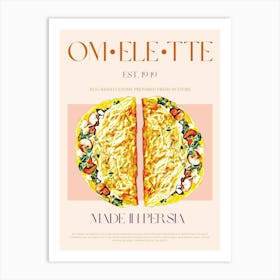 Omelette Mid Century Art Print