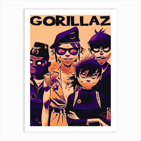 Gorillaz band music 5 Art Print