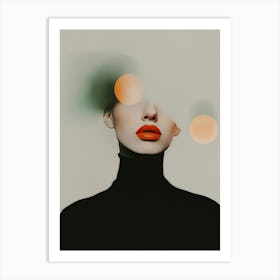 Surreal 0007 Soft Geometric Portrait 0000 Geometric Portrait Art Print