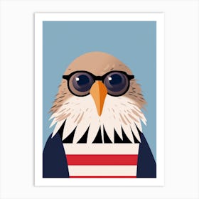 Little Eagle Wearing Sunglasses Art Print