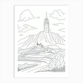 Castle On A Hill Art Print