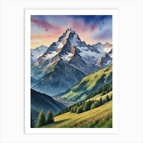 Swiss Alps Art Print