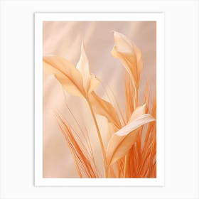 Boho Dried Flowers Heliconia 4 Art Print