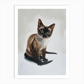 Tokinese Cat Painting 3 Art Print