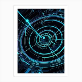 Futuristic Space 2 Art Print