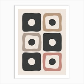 Minimal Mid Century Modern Abstract Art Print