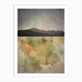 Horizon Mountain Art Print