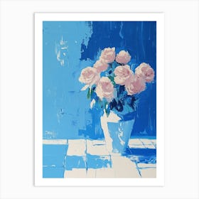 Roses In A Vase 3 Art Print