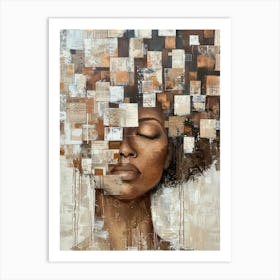 Afro Head 2 Art Print