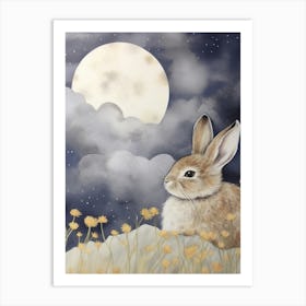 Sleeping Baby Bunny 5 Art Print