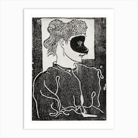 Masked woman (c.1899), Samuel Jessurun Art Print