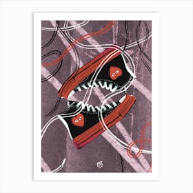 Converse Laces Art Print