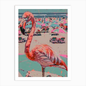 Pink Flamingo Art Print