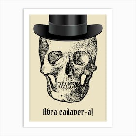 Magician Skull Art Print