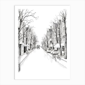 Street In Amsterdam Art Print