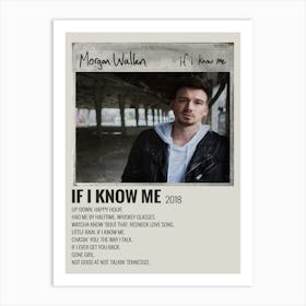 If I Know Me Album Poster Canvas Art Print