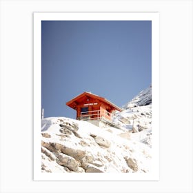 Swiss Alps Hut Art Print