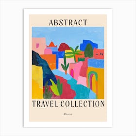 Abstract Travel Collection Poster Morocco 3 Art Print