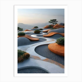 Yokohama Garden Art Print