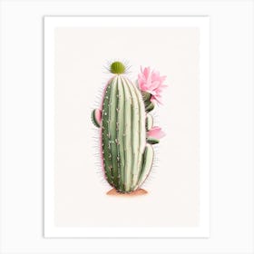 Easter Cactus Marker Art 3 Art Print