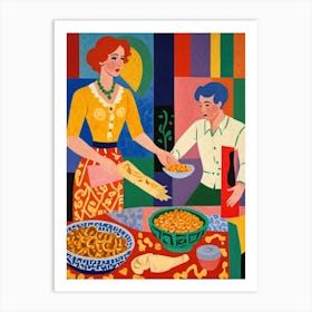 Meal For Two Art Print