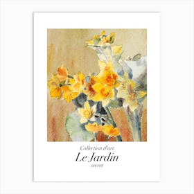 Le Jardin Secret Garden Daffodils Art Print