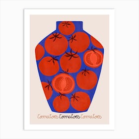 Canned tomato Art Print