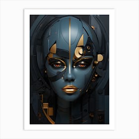 Futuristic Woman Art Print