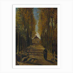 Van Gogh - Avenue Of Poplars In Autumn Art Print