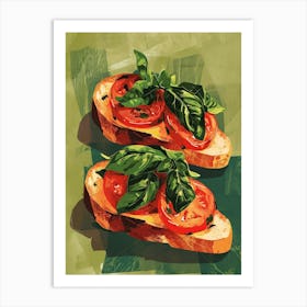 Art Deco Inspired Bruscetta 2 Art Print