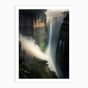 Tequendama Falls, Colombia Realistic Photograph (2) Art Print