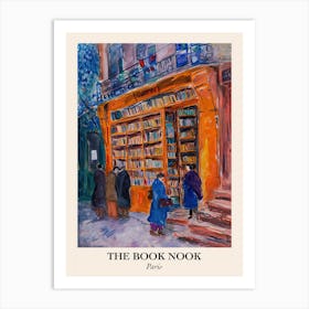Paris Book Nook Bookshop 2 Poster Art Print