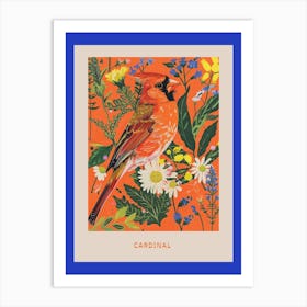 Spring Birds Poster Cardinal 2 Art Print