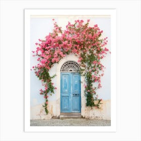 Lisbon, Portugal   Mediterranean Doors Watercolour Painting 1 Art Print