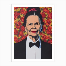 Ruth Gordon Illustration Movies Art Print