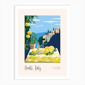 Amalfi, Italy Lemons 10 Italian Summer Collection Art Print
