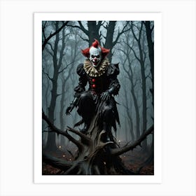 Clown Mania Art Print