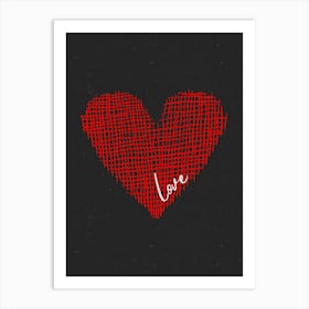 Knitted Love Art Print