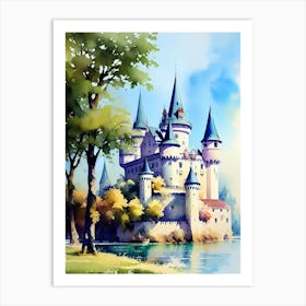 Castle By The Lake 2 Art Print